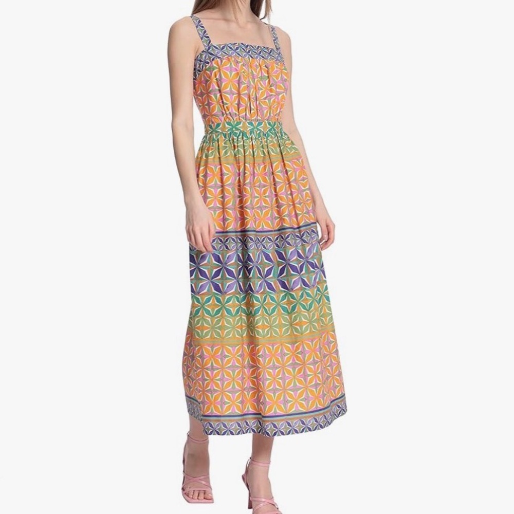 NWOT Donna Morgan Cotton Midi Dress Sz 8